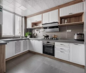 160平米日式风格三居室厨房装修效果图