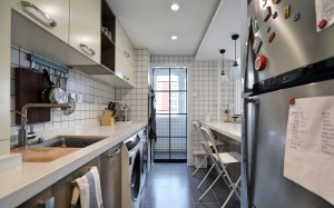 89平米北欧风格二居室厨房装修效果图