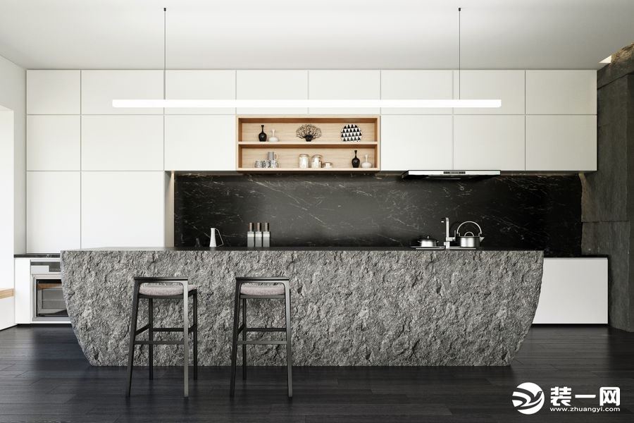 200平米别墅现代简约风格装修效果图 厨房