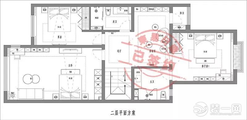 现代轻奢户型图