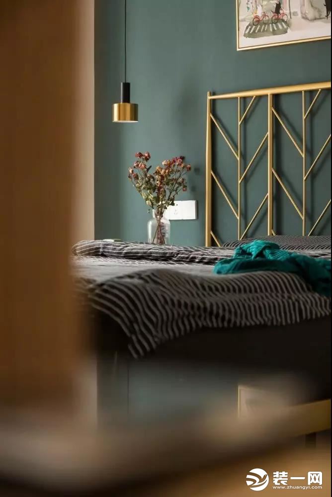 78平米北欧现代风格二居室卧室装修效果图