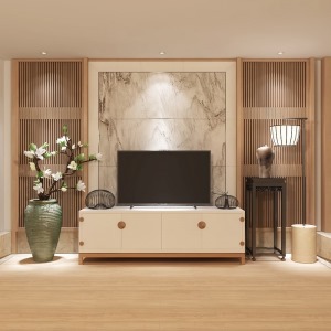 大户型客厅电视柜设计效果图 日式风格