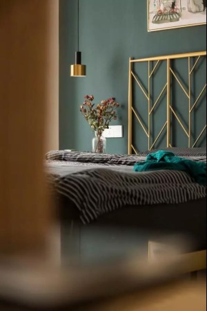78平米北欧现代风格二居室卧室装修效果图