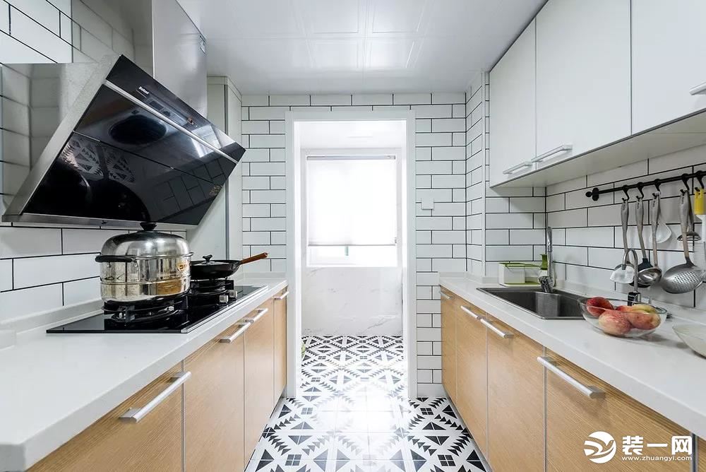 80㎡北欧风格二居室厨房装修效果图