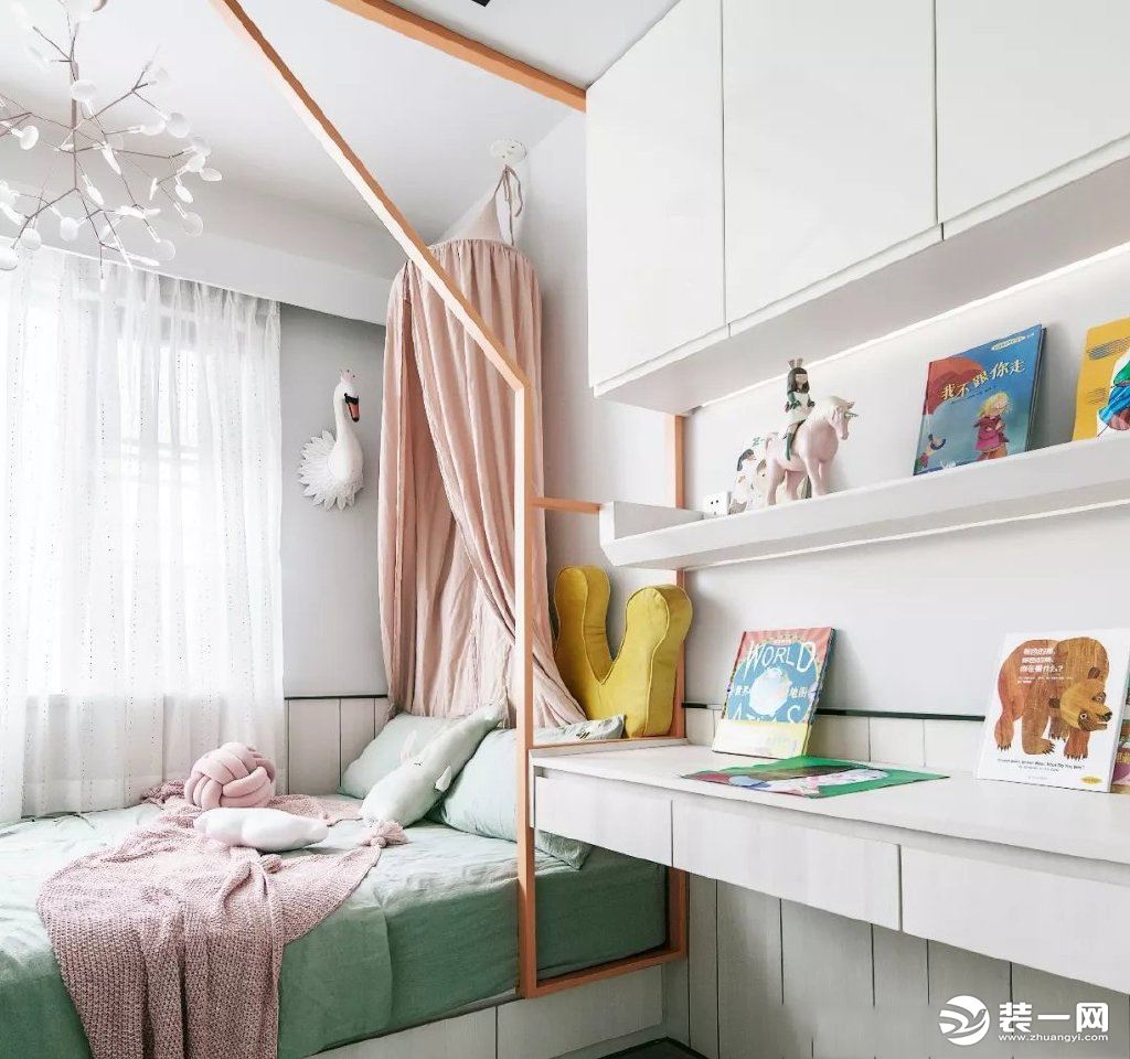 70平米小居室儿童卧室榻榻米设计装修效果图