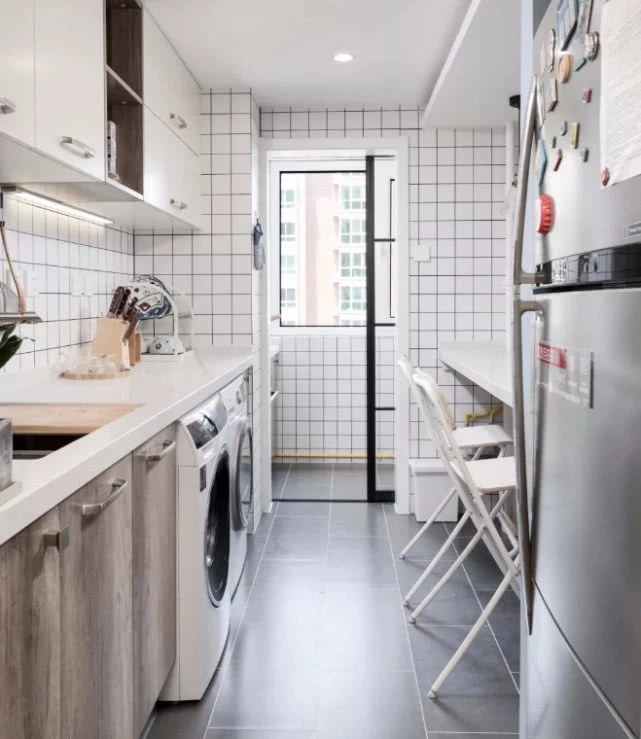 105平米房屋全开放式装修厨房装修效果图