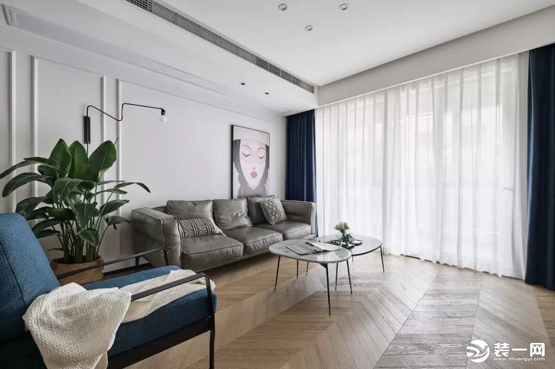 2019最流行的装修客厅墙面颜色图片大全之白色系