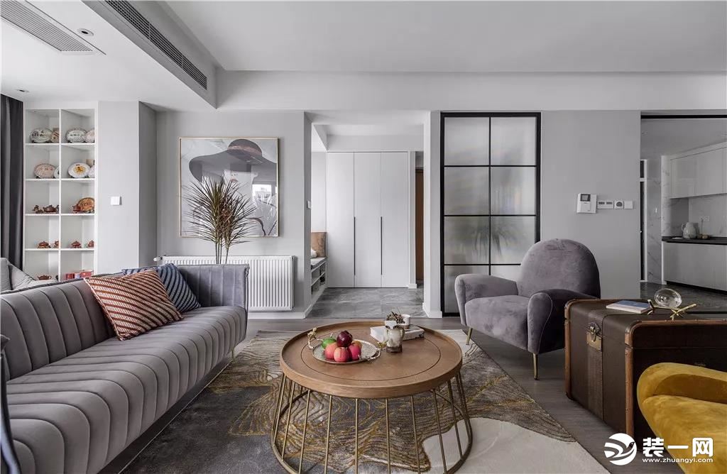 2019最流行的装修客厅墙面颜色图片大全之浅灰色系
