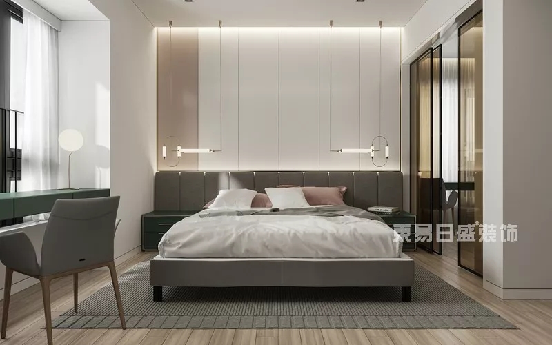 北京东易日盛现代轻奢风卧室装修效果图