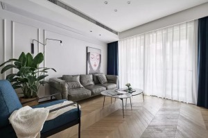 2019最流行的裝修客廳墻面顏色圖片大全之白色系