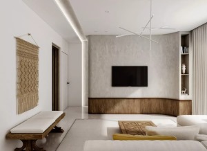 120平米清新实木装修风格图片之客厅
