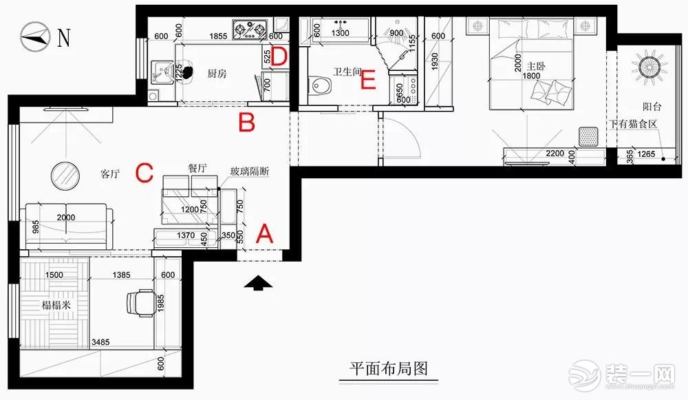 日式北欧风格装修效果图