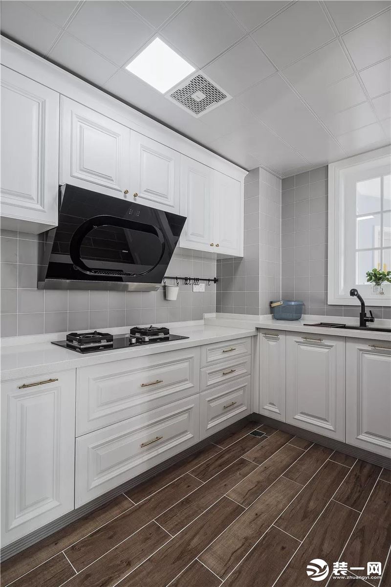100平米现代美式轻奢二居室装修效果之厨房装修