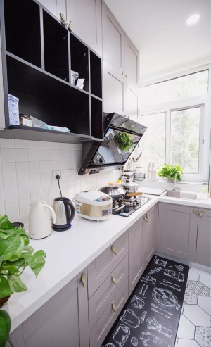 60㎡北欧风格一居室厨房装修效果图