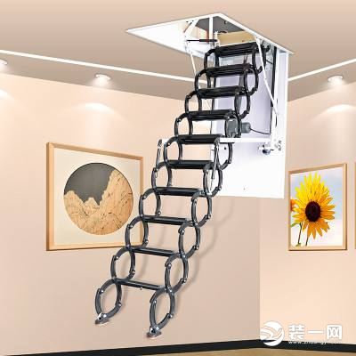 家用阁楼升降梯安装效果图