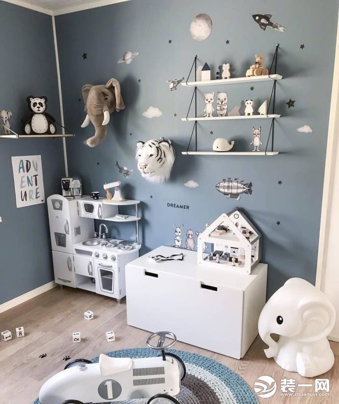 小户型男宝宝的舒适儿童房设计装修效果图