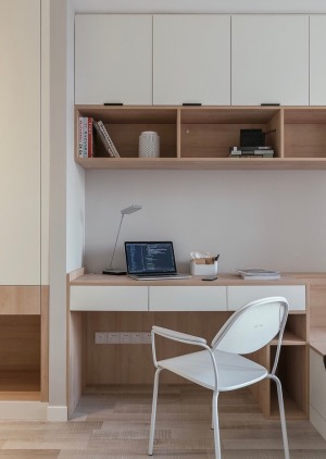 小居室简易式组合书桌设计装修效果图