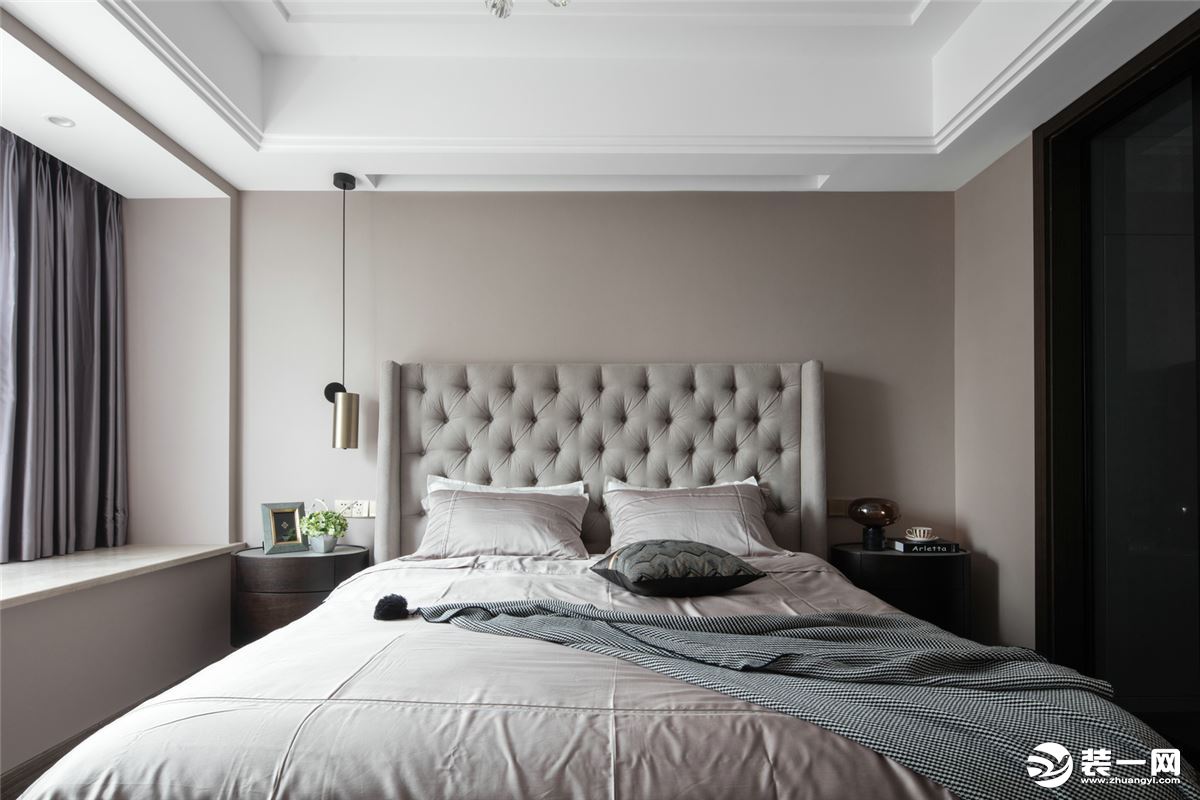 廊坊香河铭佳装饰125平米三居室欧式风格设计卧室效果图