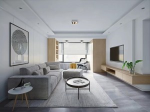 140平四居室现代风格装修效果图