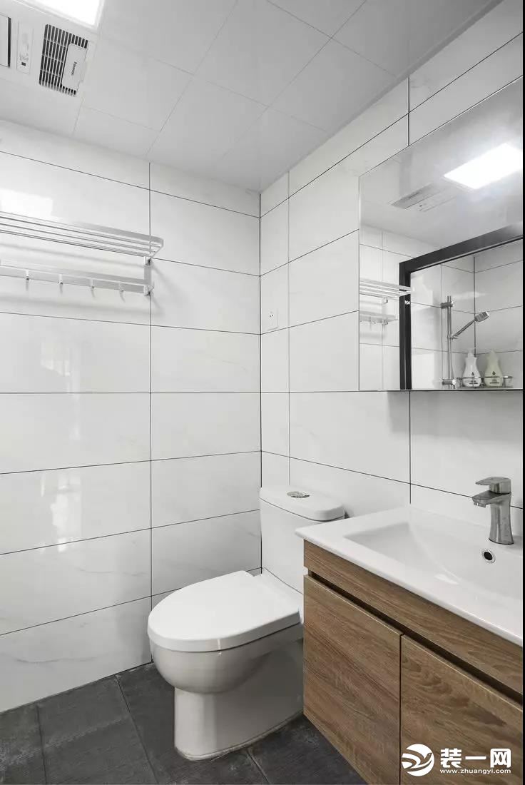 68㎡北欧风格二居室卫生间装修案例