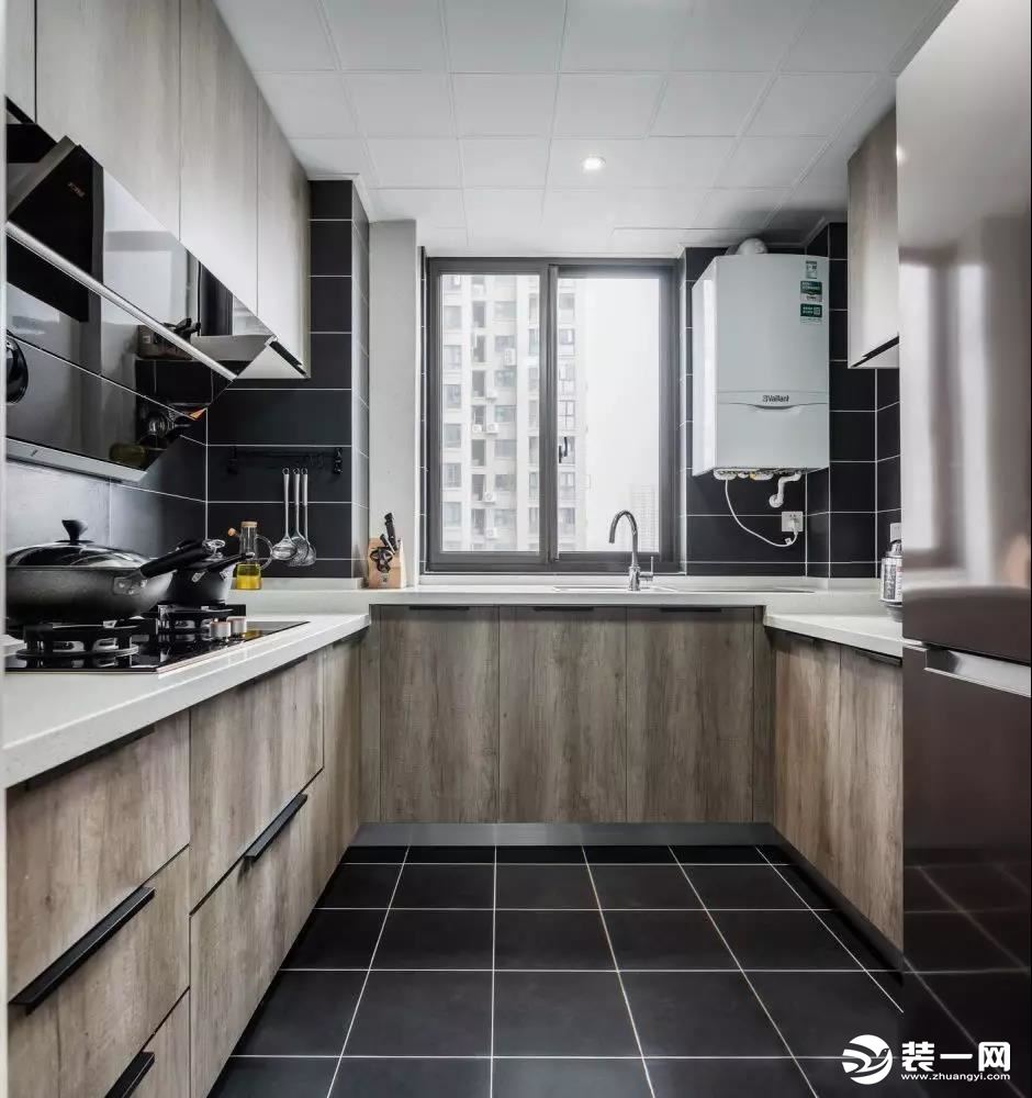 110平米现代风格三居室厨房装修效果图
