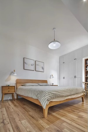 91平现代三居室装修设计效果图之卧室装修
