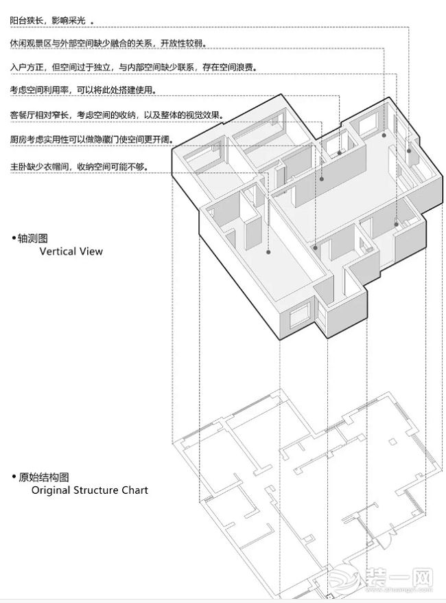 阆中大匠装饰改造装修原始户型图