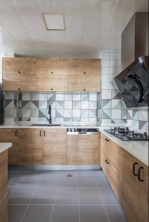 100平米三居室北欧风格装修效果图之厨房装修