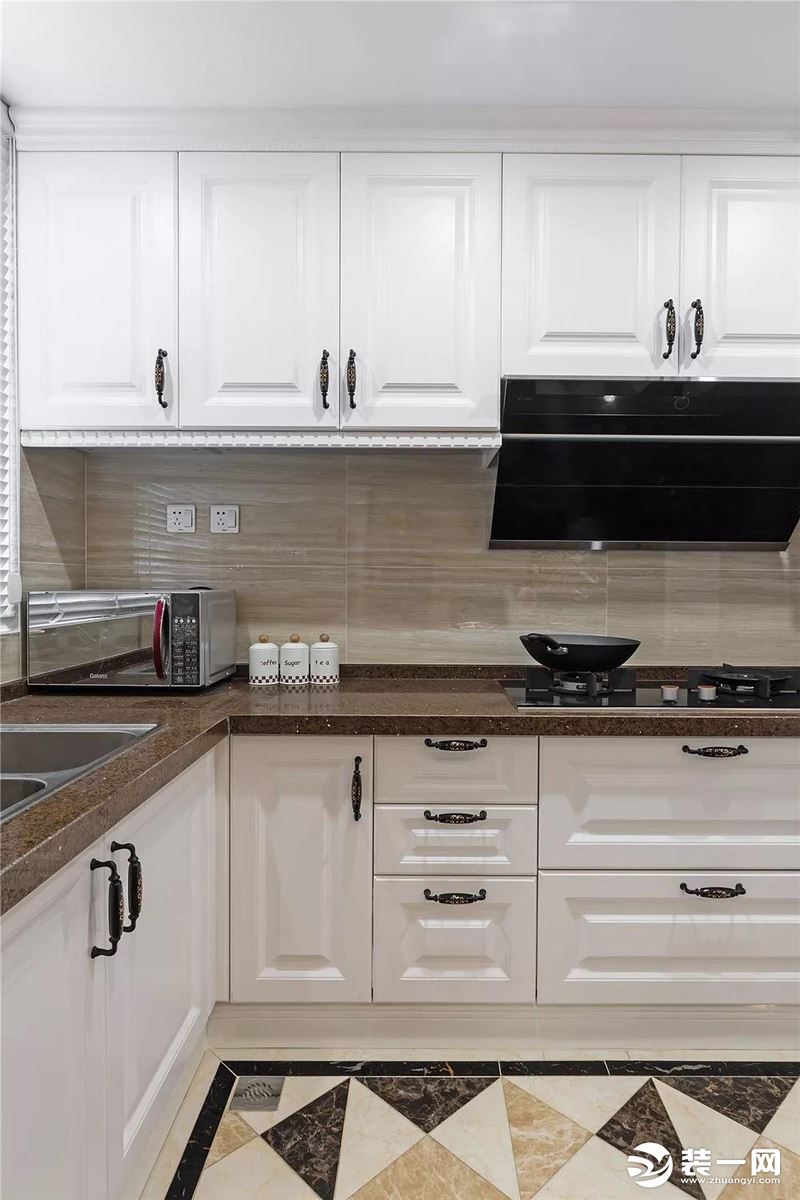 93平米美式风格二居室厨房装修效果图g
