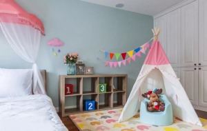 195㎡美式风格三居室儿童房装修效果图