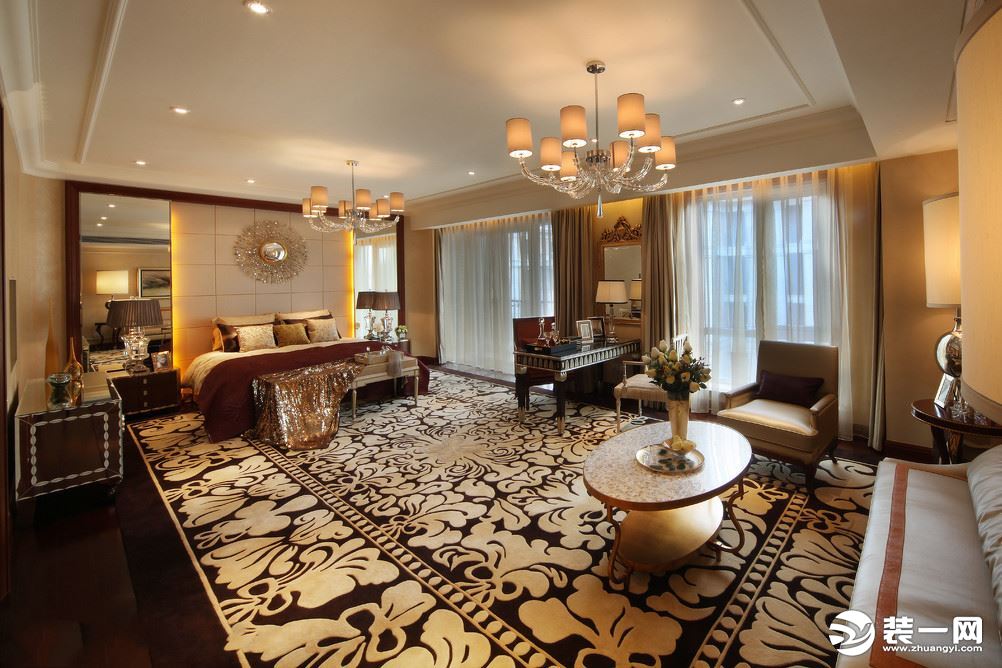 现代风格地毯卧室装饰效果图