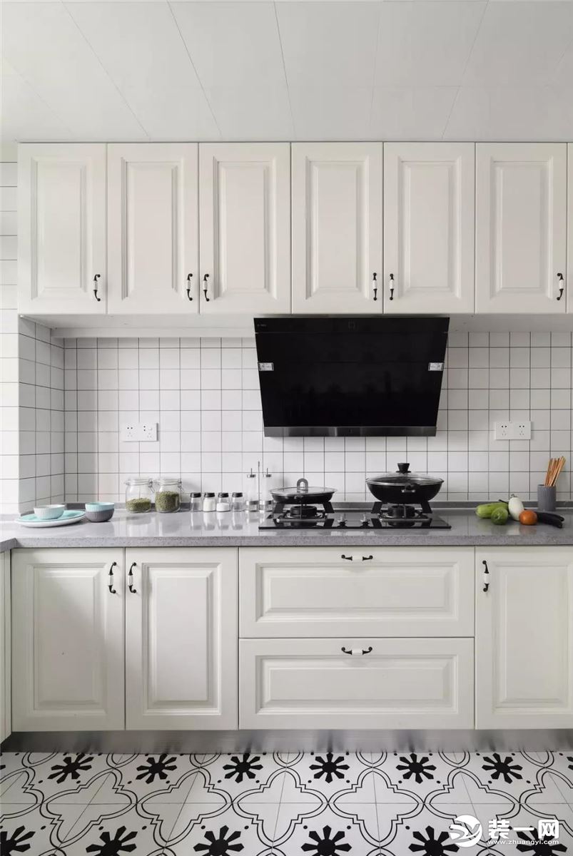 120㎡美式风格二居室厨房装修效果图