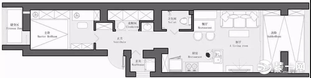 长条户型图