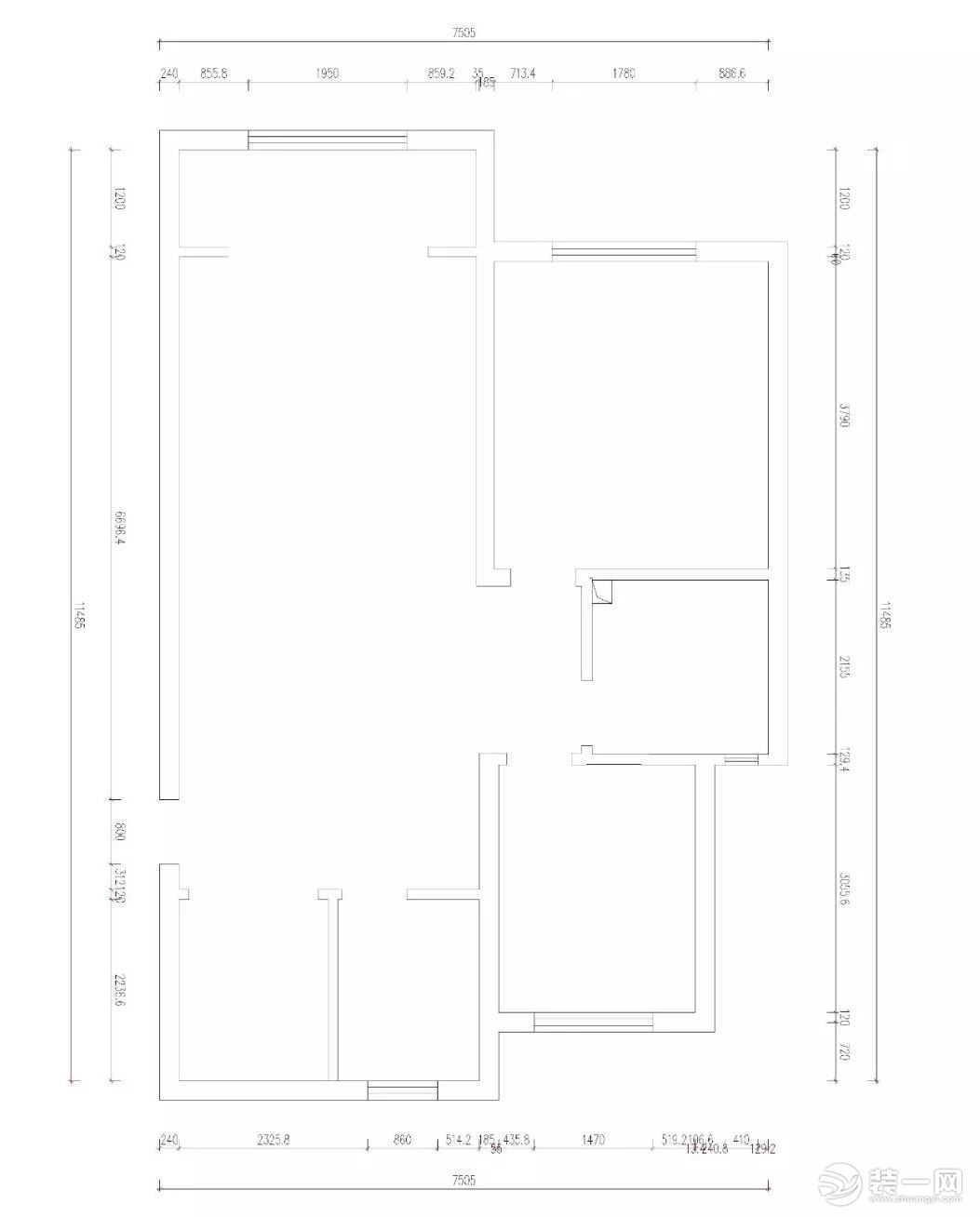 96平装修设计户型图