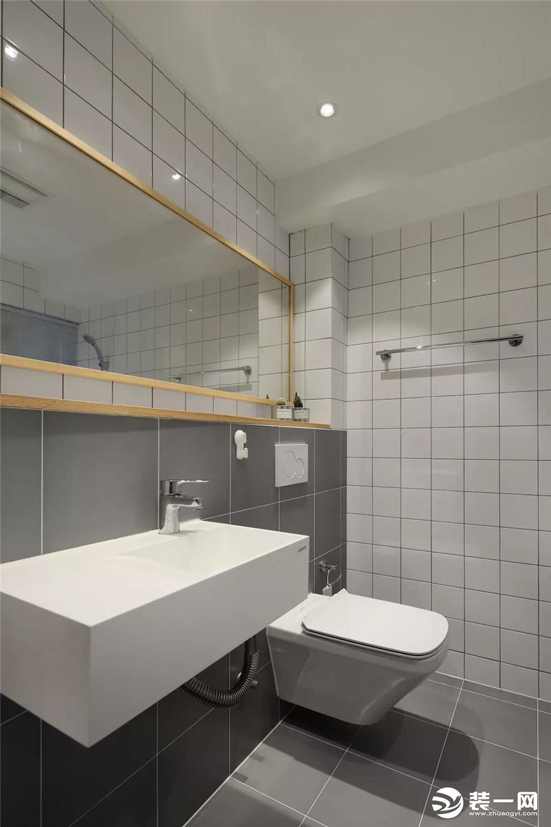 100㎡现代风格三居室卫生间装修效果图