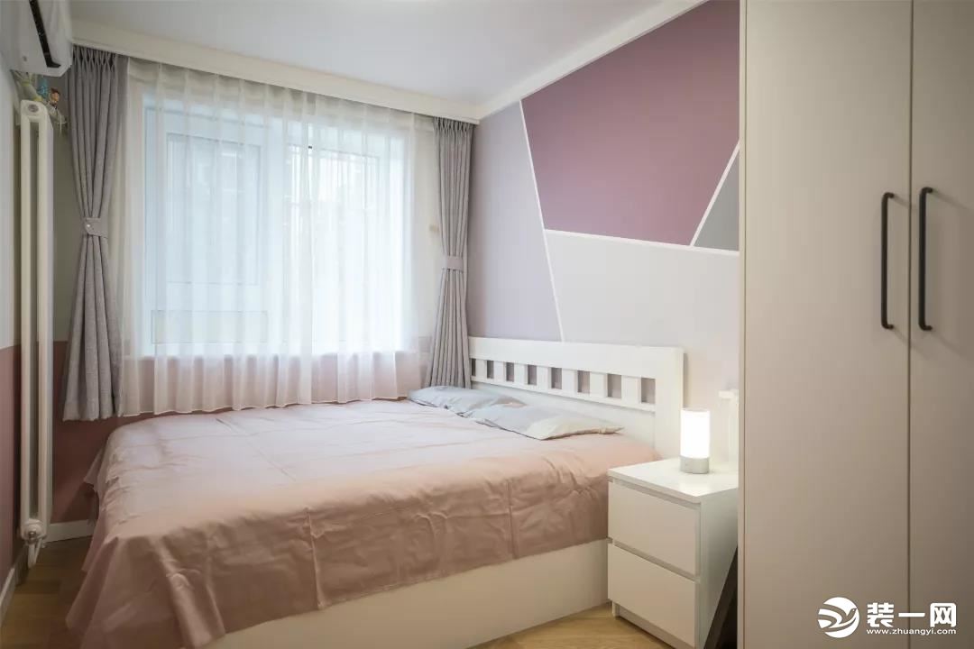 67平北欧小户型两居室卧室装修效果图
