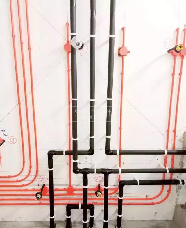 厨房卫生间水电管道安装效果图