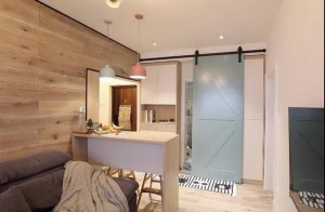 北欧一居室小公寓设计效果图