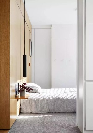 40平小户型单身公寓装修设计之卧室