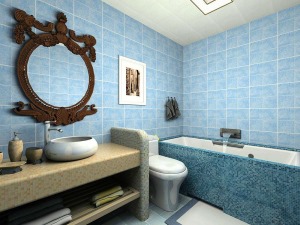 別墅地中海風衛生間浴缸裝修