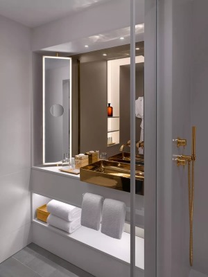 現代時尚輕奢酒店裝修設計之酒店開放式浴室設計