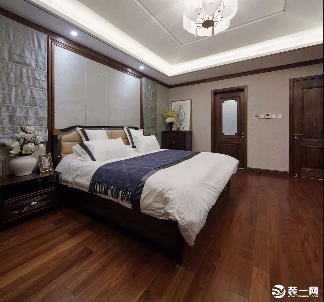 现代中式别墅装修设计之卧室设计