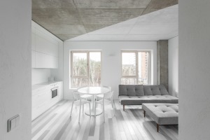60㎡干凈舒適的極簡風格小公寓設計