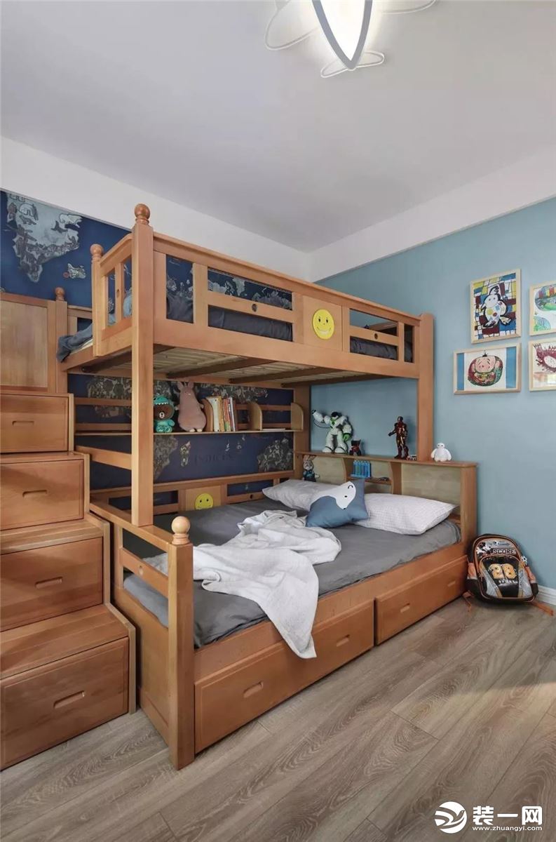 100平米清新北欧三居室装修效果图 儿童房