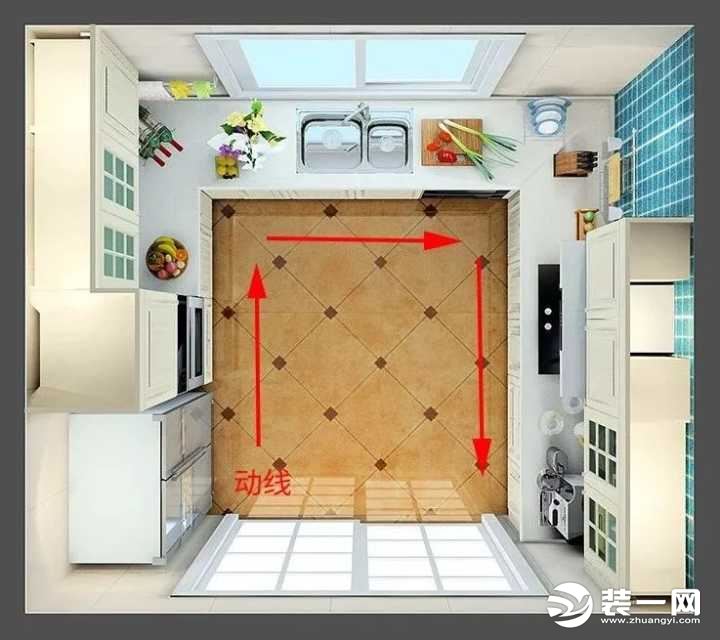 u型厨房橱柜设计效果图