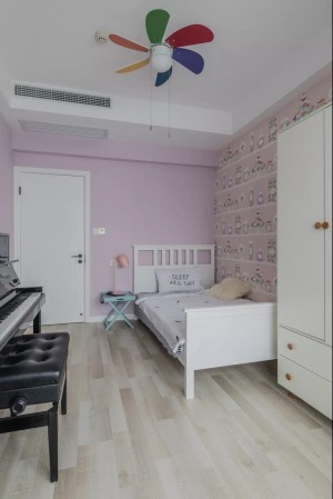 100平米復式現代簡約森系墻繪裝修設計之兒童房裝修