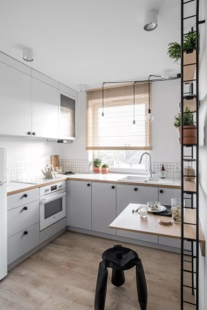 54平米小戶型北歐風格裝修設計之廚房裝修設計