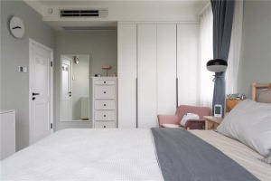 70平北欧风格文艺装修小两居设计之卧室装修效果图
