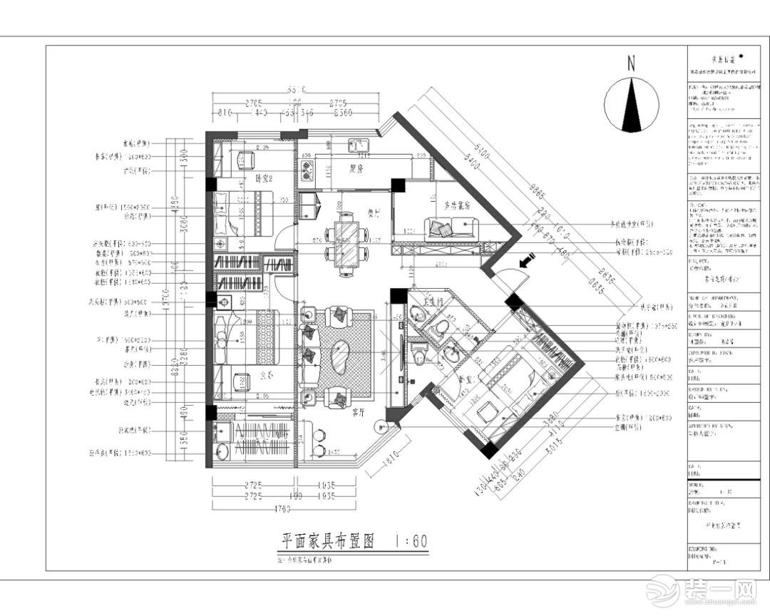 佛山东易日盛装饰设计师梁琳设计作品户型图