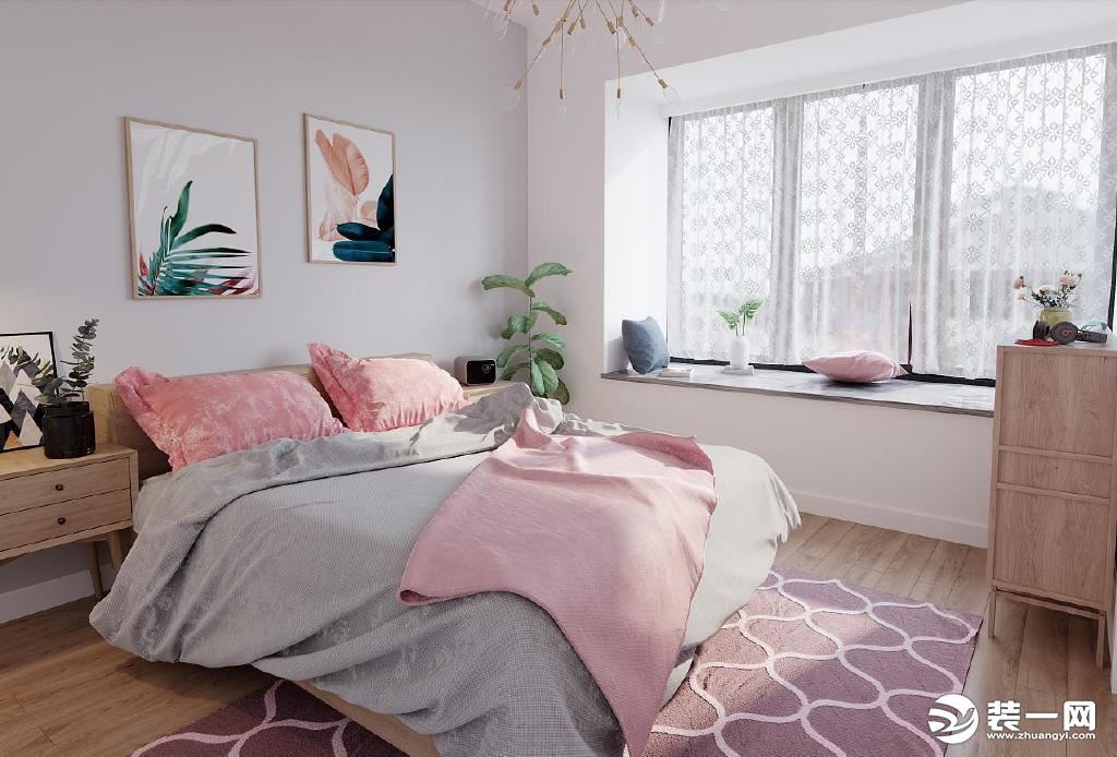 臥室墻漆顏色選擇效果圖